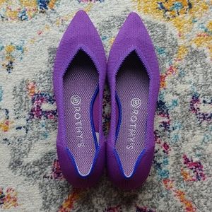Rothy's Orchid The Point shoes size 8